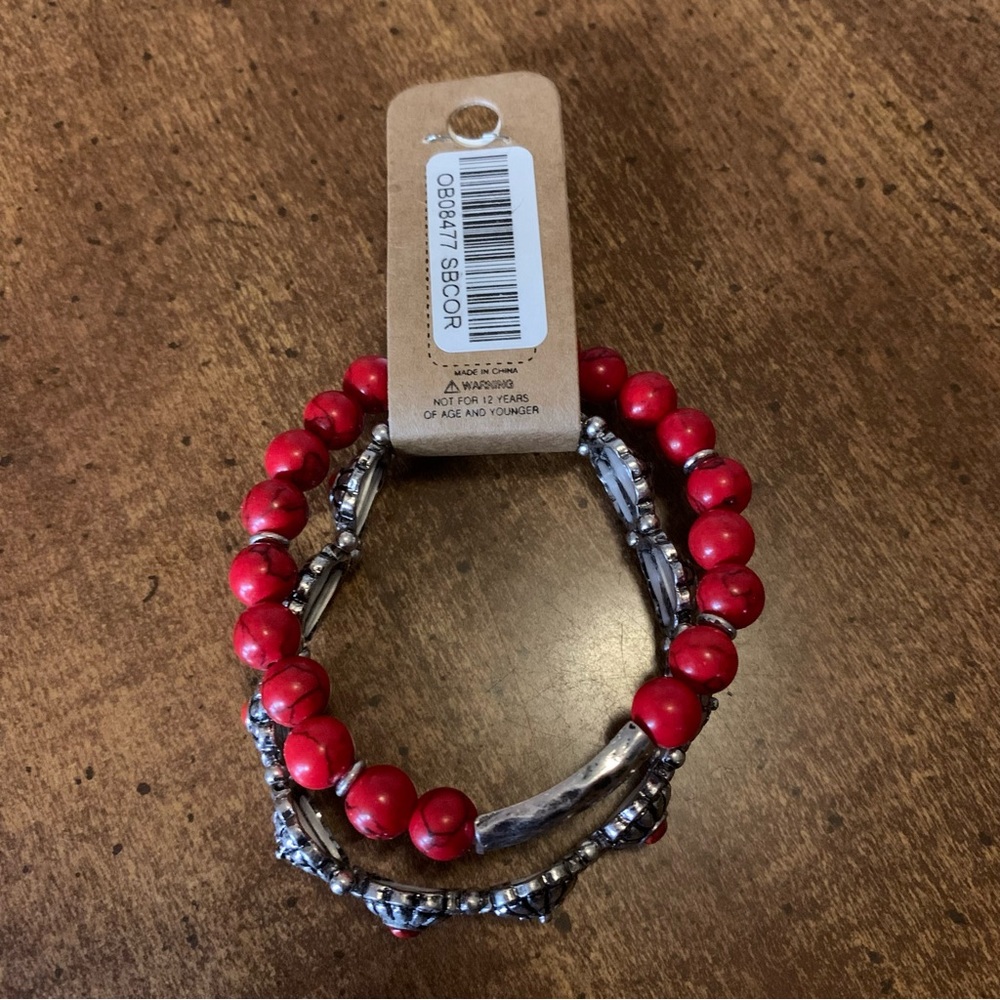 Red & Silver Bracelets - Picture 2 of 4